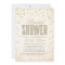 Gold Glitter Look Confetti Dots Bridal Shower