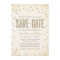 Gold Glitter Look Confetti Dots Save the Date