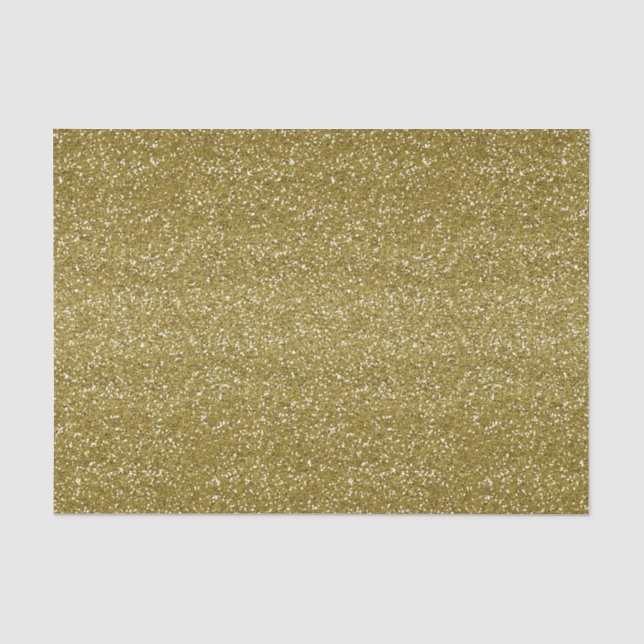 GOLD GLITTER LOOK MARDI GRAS TISSUE PAPER (Front)