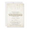 Gold Glitter Look Wedding Invitation