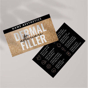 Gold Glitter Luxe Dermal Filler Aftercare