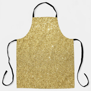 Gold glitter, luxurious, sparkling background. apron
