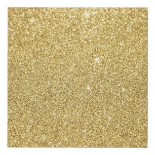 Gold glitter, luxurious, sparkling background. faux canvas print