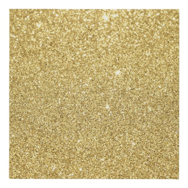 Gold glitter, luxurious, sparkling background. faux canvas print (Front)