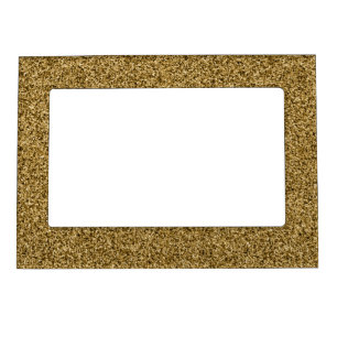 Gold glitter magnetic photo frame