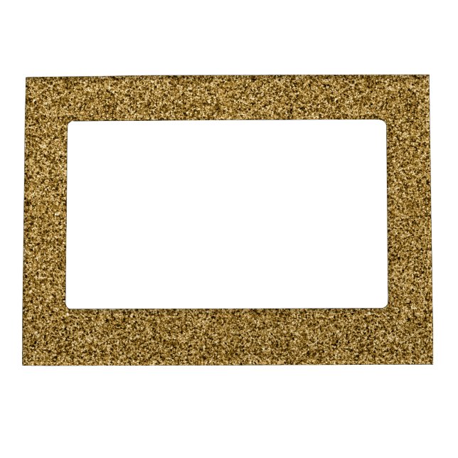 Gold glitter magnetic photo frame (Front)