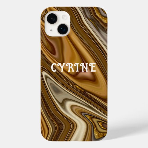 Gold glitter marble  Case_Mate iPhone 14 plus case