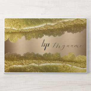 gold glitter marble HP EliteBook 850  Laptop Skin