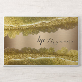 gold glitter marble HP EliteBook 850 Laptop Skin