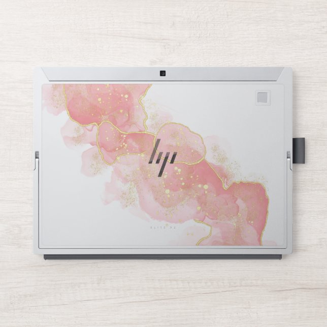 Gold Glitter marble  HP Laptop Skin (Front)