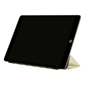 Gold Glitter Metal Monogram Glam Name iPad Pro Cover (Folded)