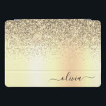 Gold Glitter Metal Monogram Glam Name iPad Pro Cover<br><div class="desc">Gold Faux Foil Metallic Sparkle Glitter Brushed Metal Monogram Name Laptop Case. This makes the perfect sweet 16 birthday,  wedding,  bridal shower,  anniversary,  baby shower or bachelorette party gift for someone that loves glam luxury and chic styles.</div>