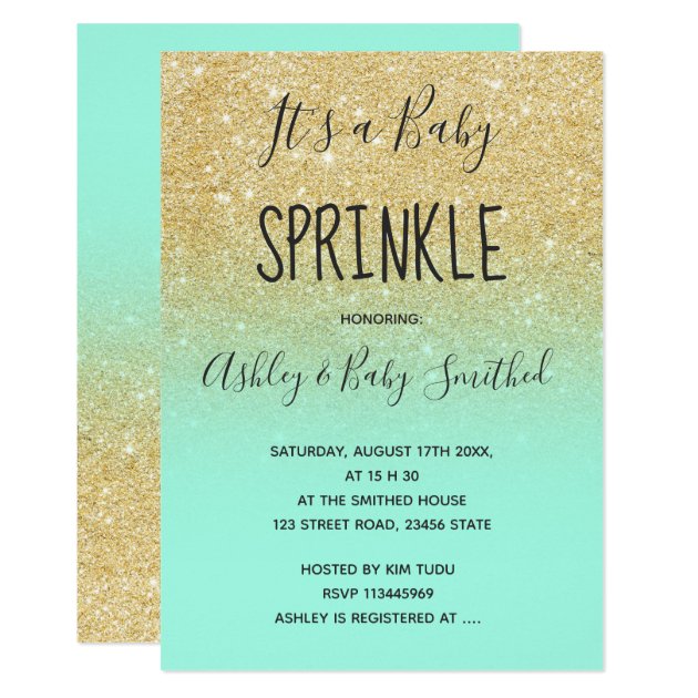 zazzle sprinkle invitations