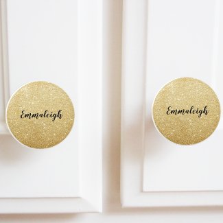 Gold Glitter Monogram Name