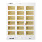 Gold Glitter Monogram - Return Address Labels
