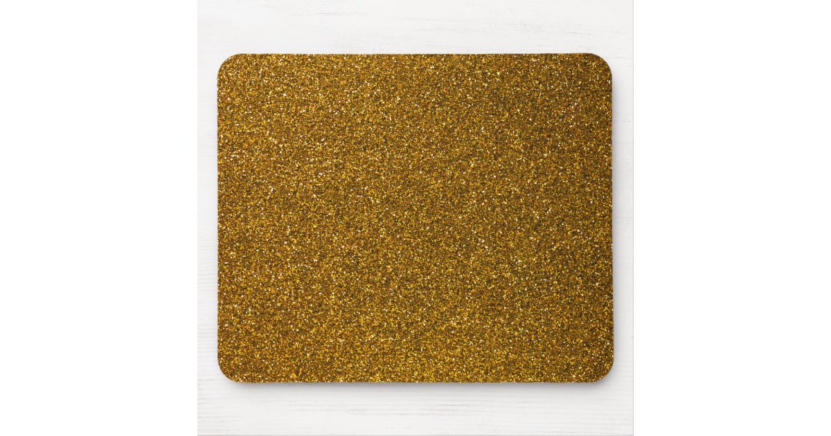 Gold Glitter Mouse Pad | Zazzle.com