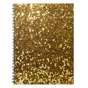 Gold Glitter Notebook