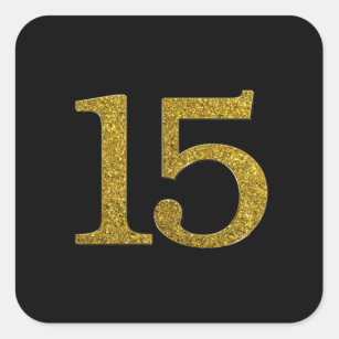 Number 15 Stickers | Zazzle