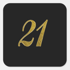 Number 21 Stickers | Zazzle