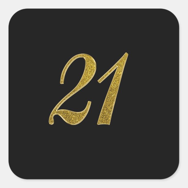 Number 21 Stickers | Zazzle