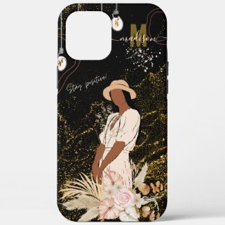Gold Glitter On Black Background Glamorous Modern
