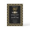 Gold Glitter on Black Surprise 80th Birthday