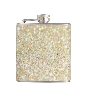 Gold Glitter On Flask by Godsblossom at Zazzle