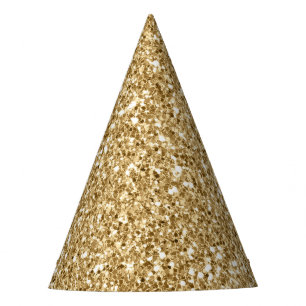 Gold Glitter Party Hat