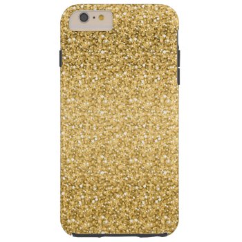 Gold Glitter Pattern Tough Iphone 6 Plus Case by gogaonzazzle at Zazzle