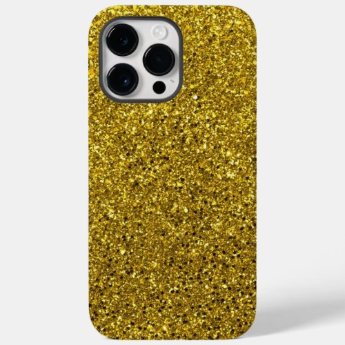 Gold Glitter Pattern Case_Mate iPhone 14 Pro Max Case