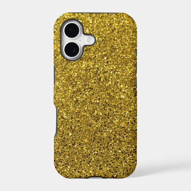 Gold Glitter Pattern Iphone Case (Back)