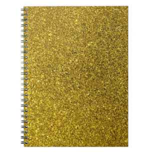Gold Glitter Pattern Notebook