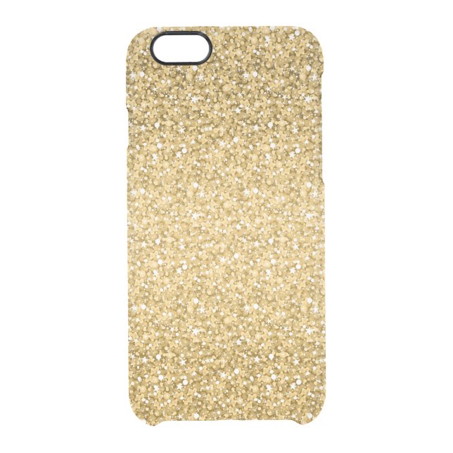 Gold Glitter Pattern Uncommon iPhone Case (Back)