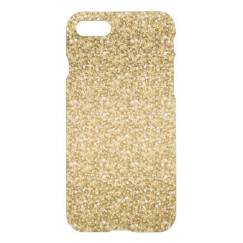 Gold Glitter Pattern Iphone Se/8/7 Case by gogaonzazzle at Zazzle
