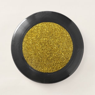 Gold Glitter Pattern Wham-O Frisbee