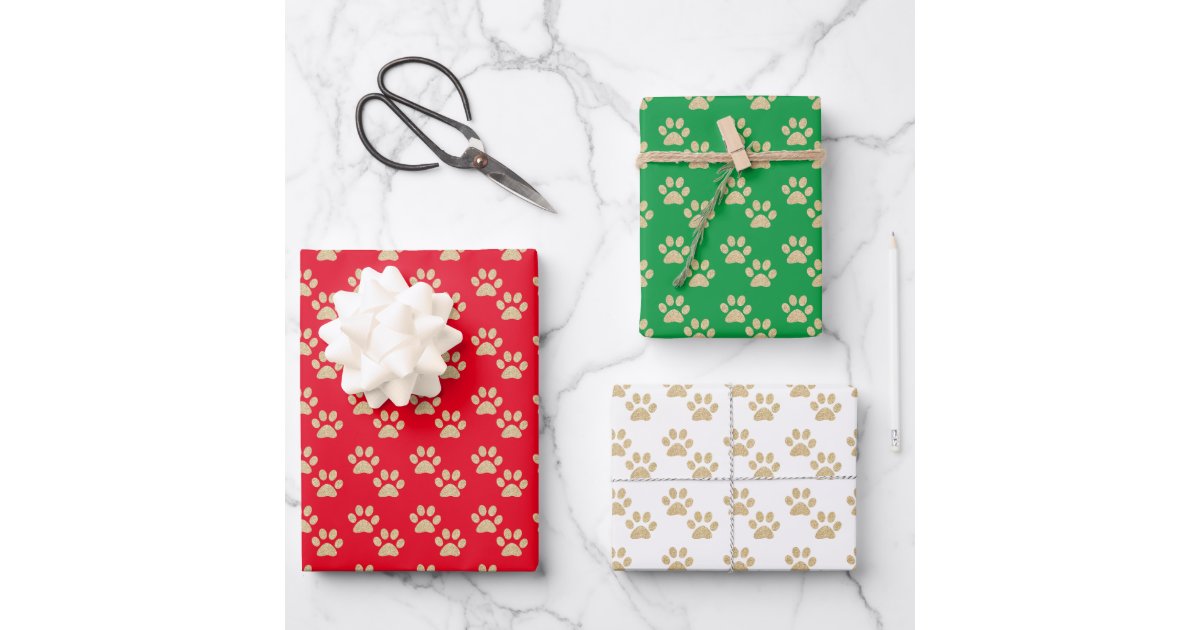 Gold Holiday Gift Wrapping Paper