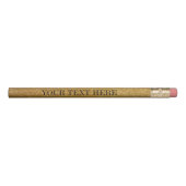 Gold glitter pencils with custom text (Front)
