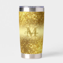 gold glitter personalized 