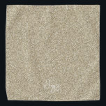 Gold Glitter Pet NAME Elegant Accessory Dog Mom Bandana<br><div class="desc">Glitter Pattern in muted gold with custom NAME in light coordinating color. Easy to personalize text, text color, font. Great Accessory for ANY Pet, Pet Human, Special Event, Party Theme, or just strutting around the neighborhood. Luxury, Modern, Fun. Mix and match entire Pets / Pet Lovers Collections by TMCdesigns.</div>