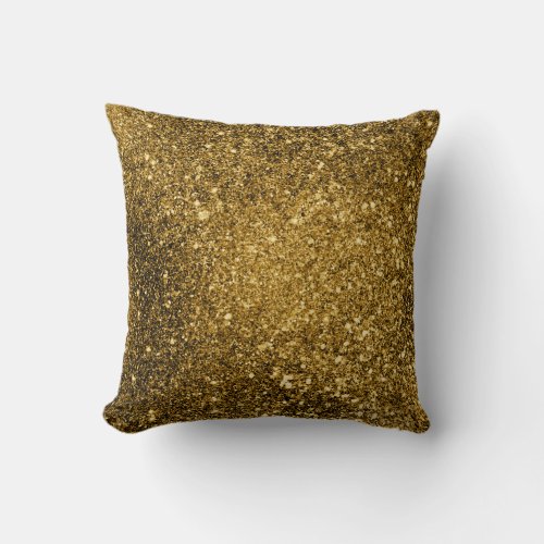 Gold Glitter Pillow