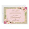 Gold Glitter Pink Floral Will You Be My Bridesmaid