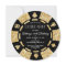 Gold Glitter Poker Chip Casino Night Party