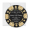 Gold Glitter Poker Chip Casino Night Party