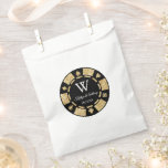 Gold Glitter Poker Chip Casino Wedding Favor Bag<br><div class="desc">Celebrate in style with these modern and very trendy wedding favor bags. This design is easy to personalize with your special event wording and your guests will be thrilled when they receive these fabulous favor bags. Matching items can be found in the collection.</div>