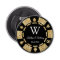 Gold Glitter Poker Chip Casino Wedding Party Favor
