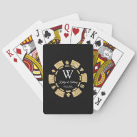 Gold Glitter Poker Chip Casino Wedding Party Favor