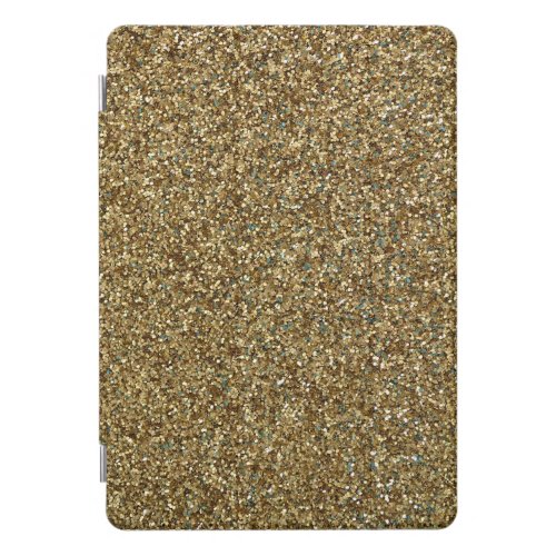 Gold Glitter Print Metallic iPad Pro case