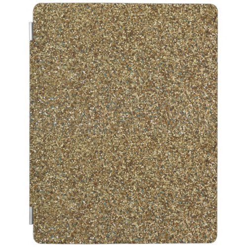 Gold Glitter Print Metallic iPad Pro case