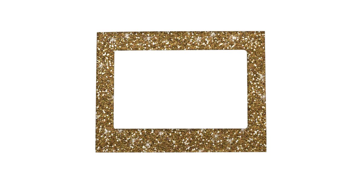 Gold Glitter Printed Picture Frame Zazzle