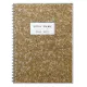 Gold Glitter Printed Notebook | Zazzle